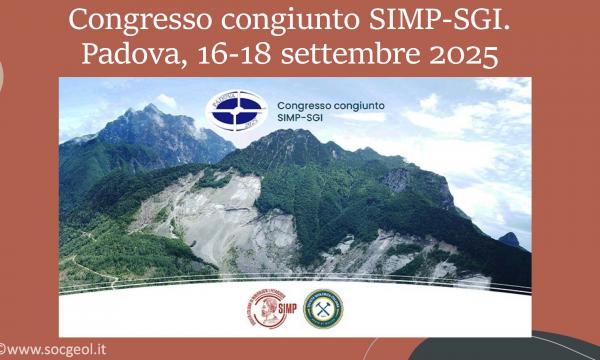 Congresso congiunto SIMP-SGI. Padova, 16-18 settembre 2025.